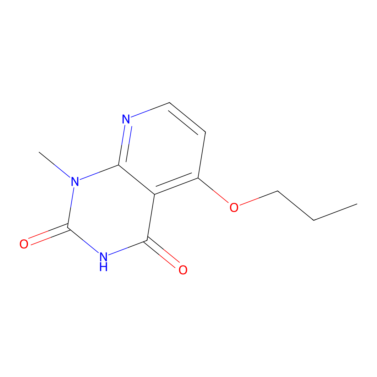 1-methyl-5-propoxypyrido[2,3-d]pyrimidine-2,4(1H,3H)-dione molecular structure, CAS 1105195-68-3
