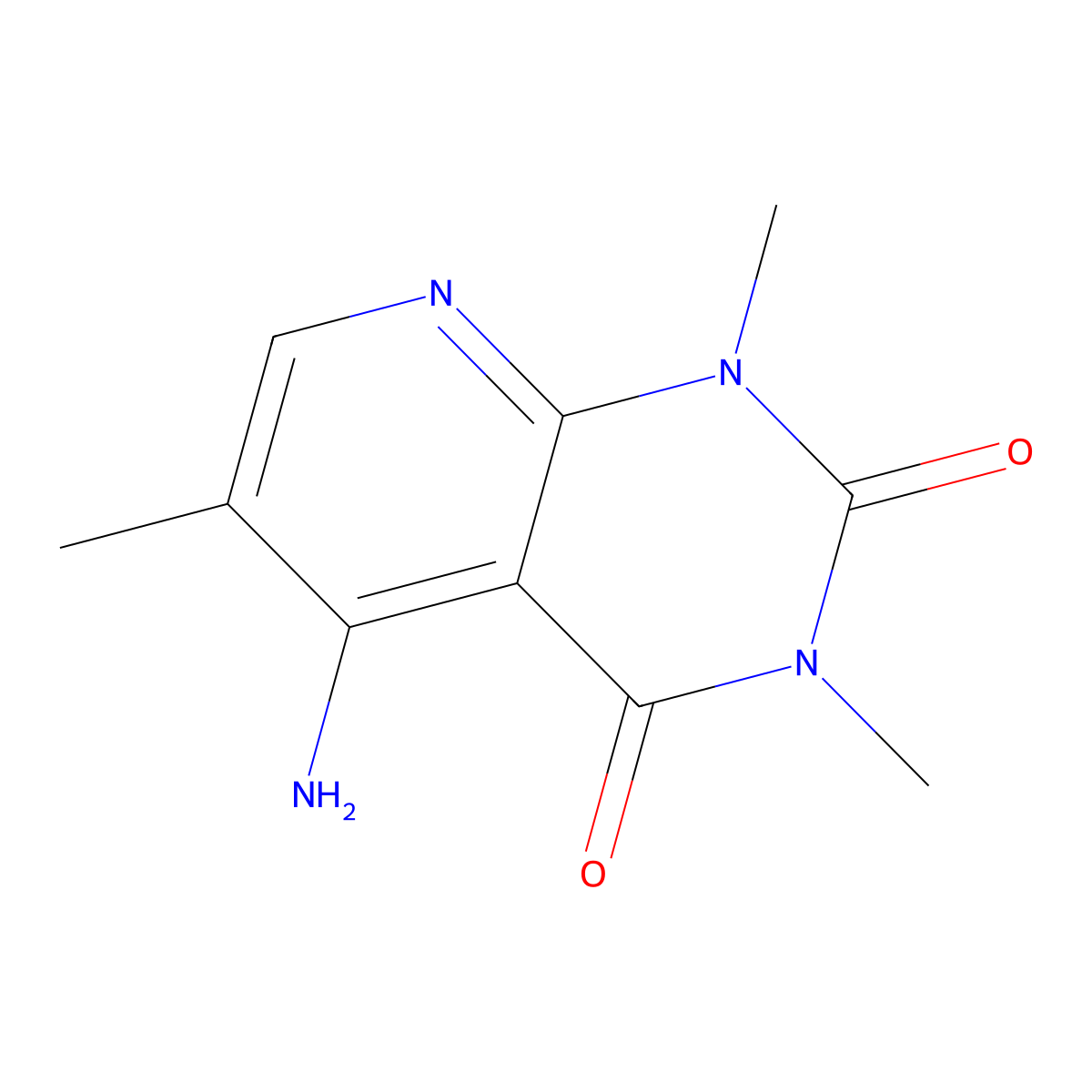 5-Amino-1,3,6-trimethylpyrido[2,3-d]pyrimidine-2,4-dione molecular structure, CAS 1105195-82-1