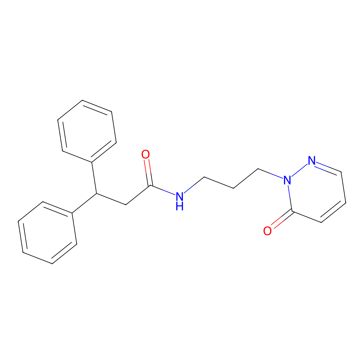 N-(3-(6-oxopyridazin-1(6H)-yl)propyl)-3,3-diphenylpropanamide molecular structure, CAS 1105199-46-9