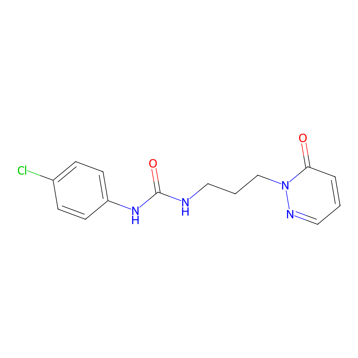 1-(4-chlorophenyl)-3-(3-(6-oxopyridazin-1(6H)-yl)propyl)urea molecular structure, CAS 1105199-52-7