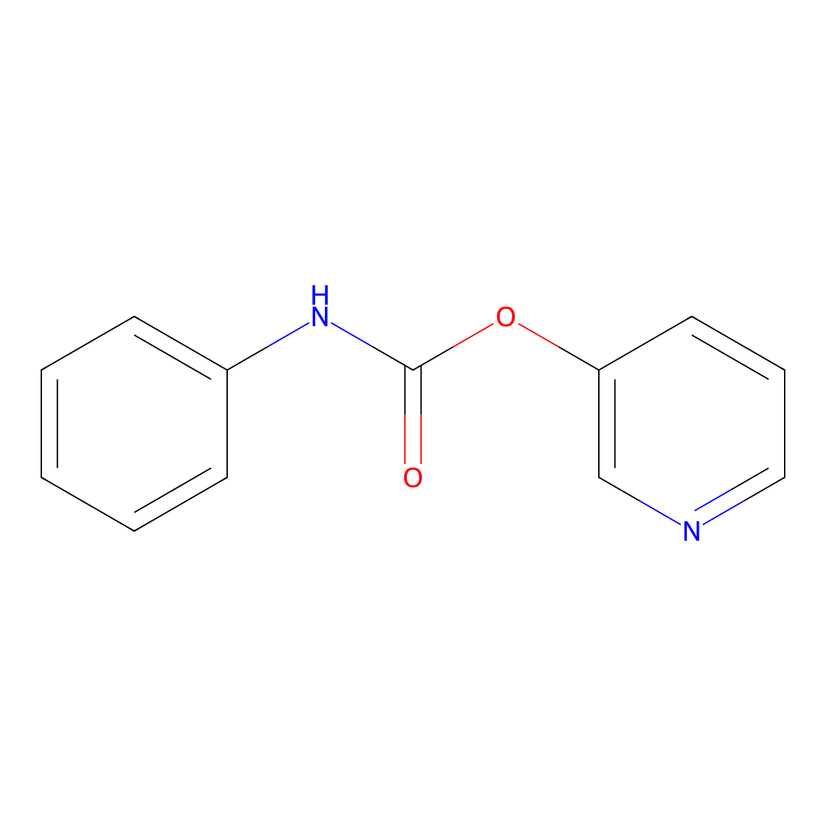 3-Pyridyl N-phenylcarbamate molecular structure, CAS 110520-86-0