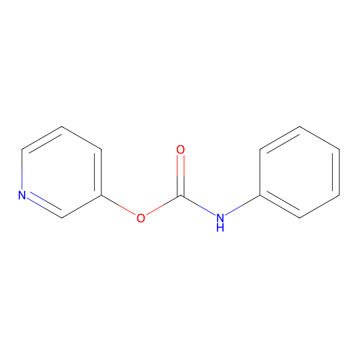 3-Pyridyl N-phenylcarbamate molecular structure, CAS 110520-86-0