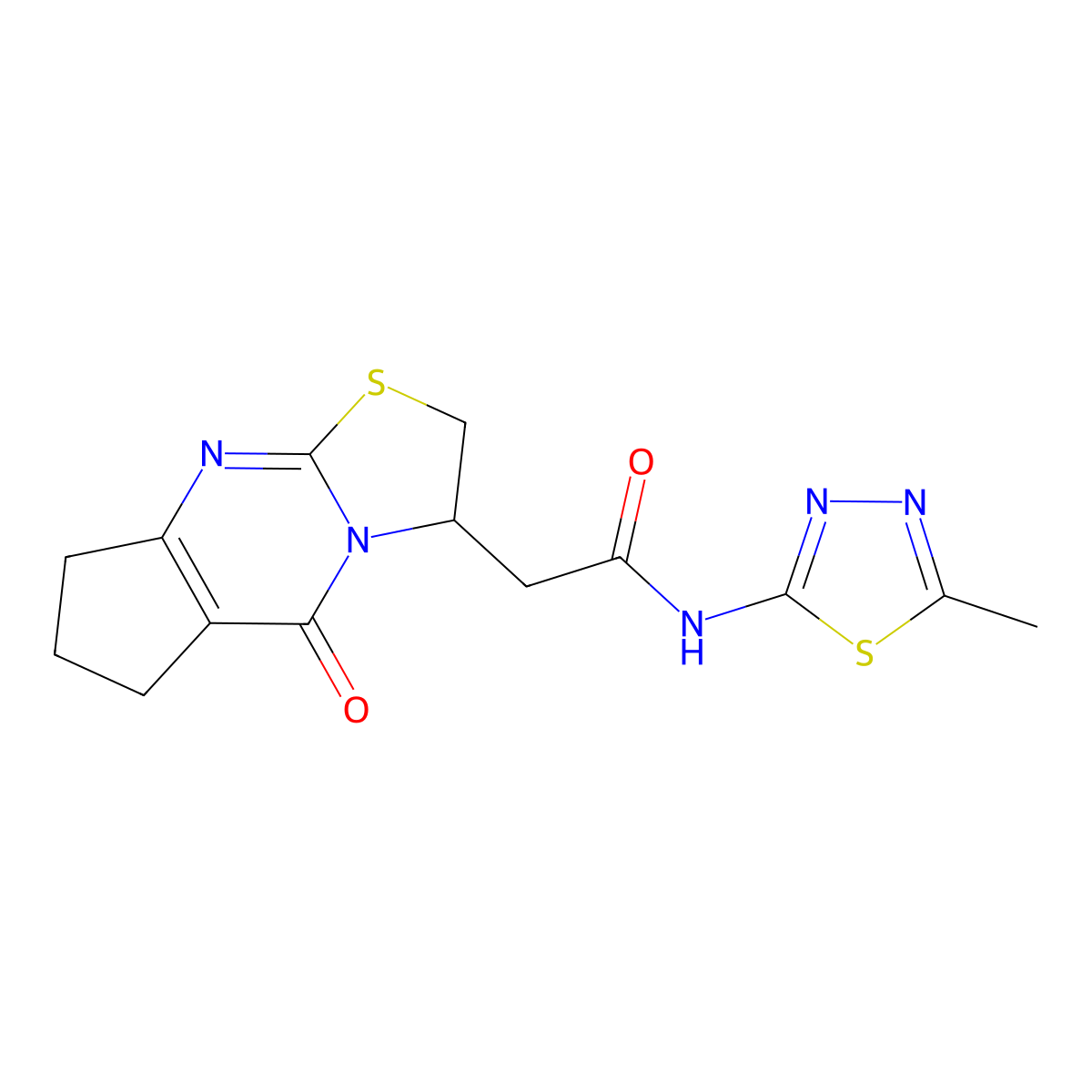 N-(5-methyl-1,3,4-thiadiazol-2-yl)-2-{2-oxo-10-thia-1,8-diazatricyclo[7.3.0.0^{3,7}]dodeca-3(7),8-dien-12-yl}acetamide molecular structure, CAS 1105201-33-9