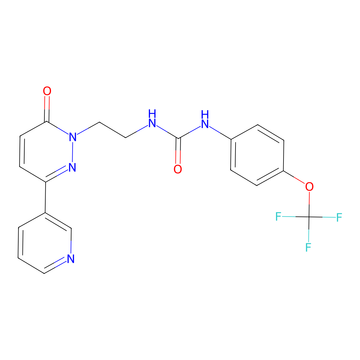 1-(2-(6-oxo-3-(pyridin-3-yl)pyridazin-1(6H)-yl)ethyl)-3-(4-(trifluoromethoxy)phenyl)urea molecular structure, CAS 1105208-30-7