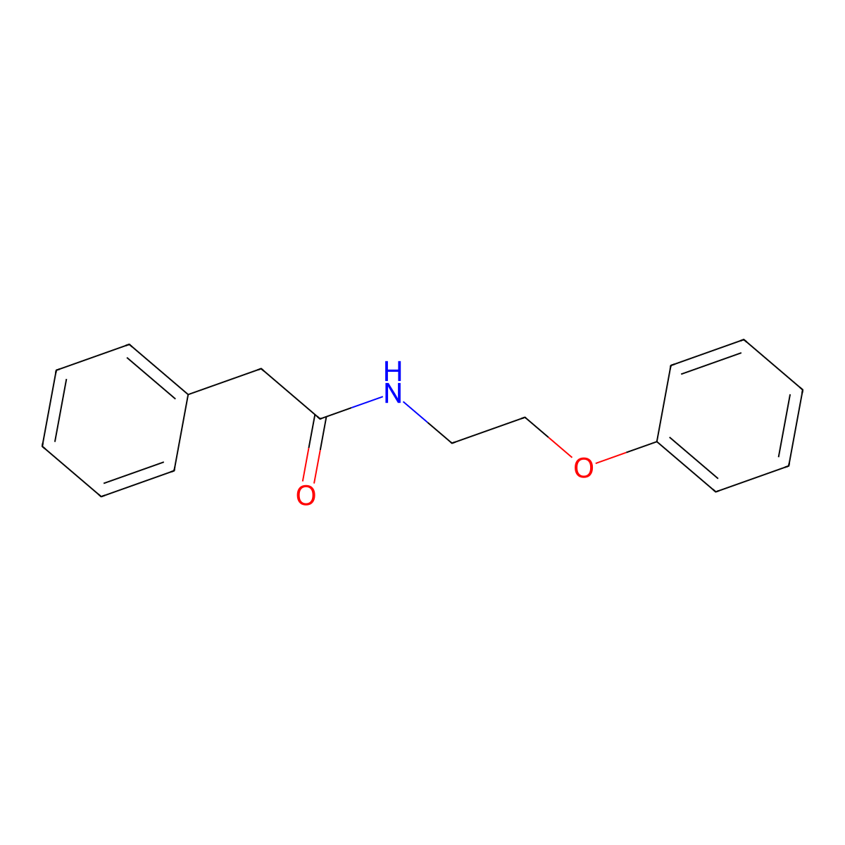 N-(2-phenoxyethyl)-2-phenylacetamide molecular structure, CAS 1105208-54-5