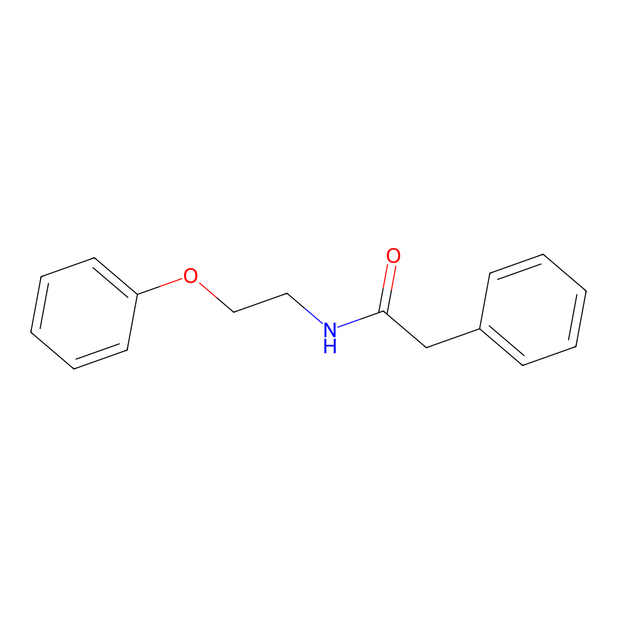 N-(2-phenoxyethyl)-2-phenylacetamide molecular structure, CAS 1105208-54-5