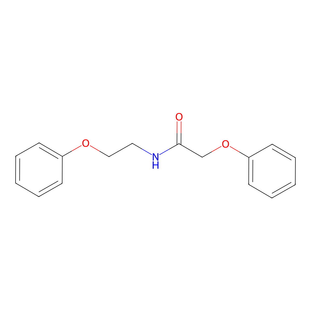 2-phenoxy-N-(2-phenoxyethyl)acetamide molecular structure, CAS 1105208-78-3