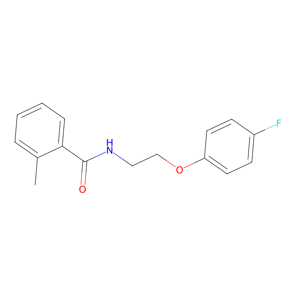 N-[2-(4-fluorophenoxy)ethyl]-2-methylbenzamide molecular structure, CAS 1105209-63-9