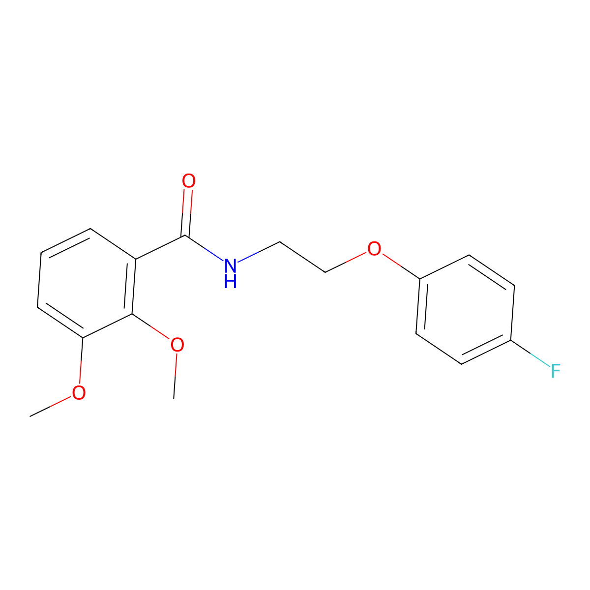 N-[2-(4-fluorophenoxy)ethyl]-2,3-dimethoxybenzamide molecular structure, CAS 1105209-71-9