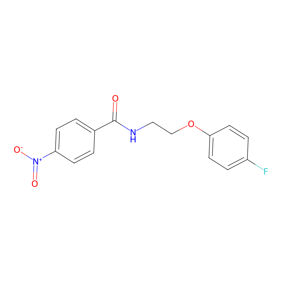 N-[2-(4-fluorophenoxy)ethyl]-4-nitrobenzamide molecular structure, CAS 1105209-97-9