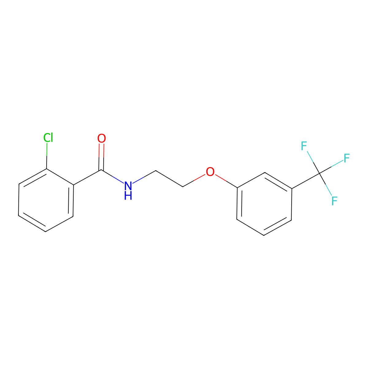 2-chloro-N-{2-[3-(trifluoromethyl)phenoxy]ethyl}benzamide molecular structure, CAS 1105211-76-4