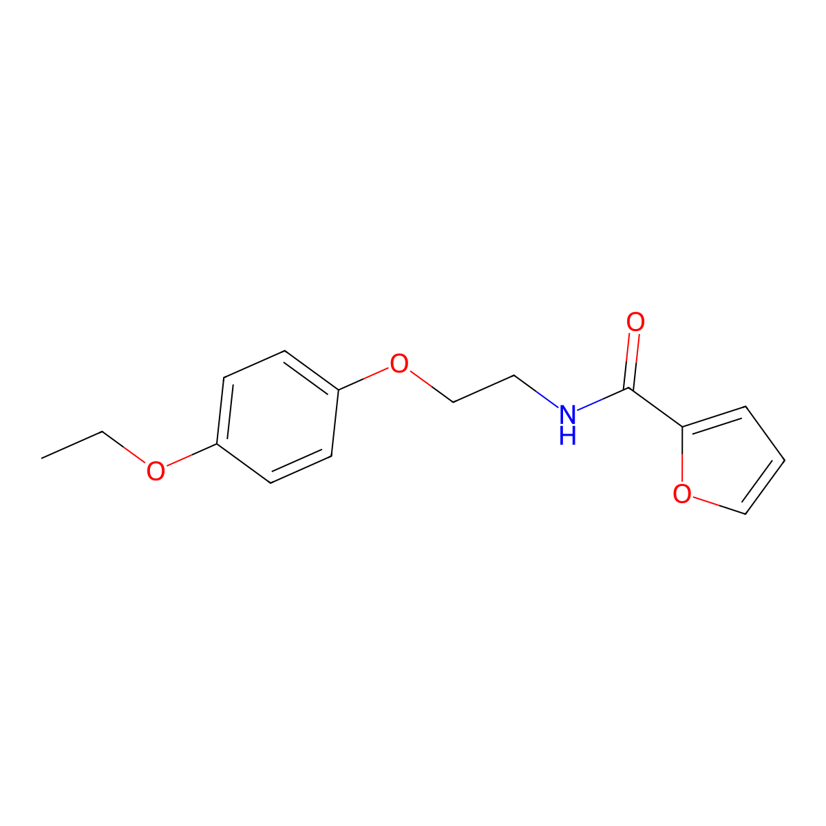 N-[2-(4-ethoxyphenoxy)ethyl]furan-2-carboxamide molecular structure, CAS 1105212-11-0