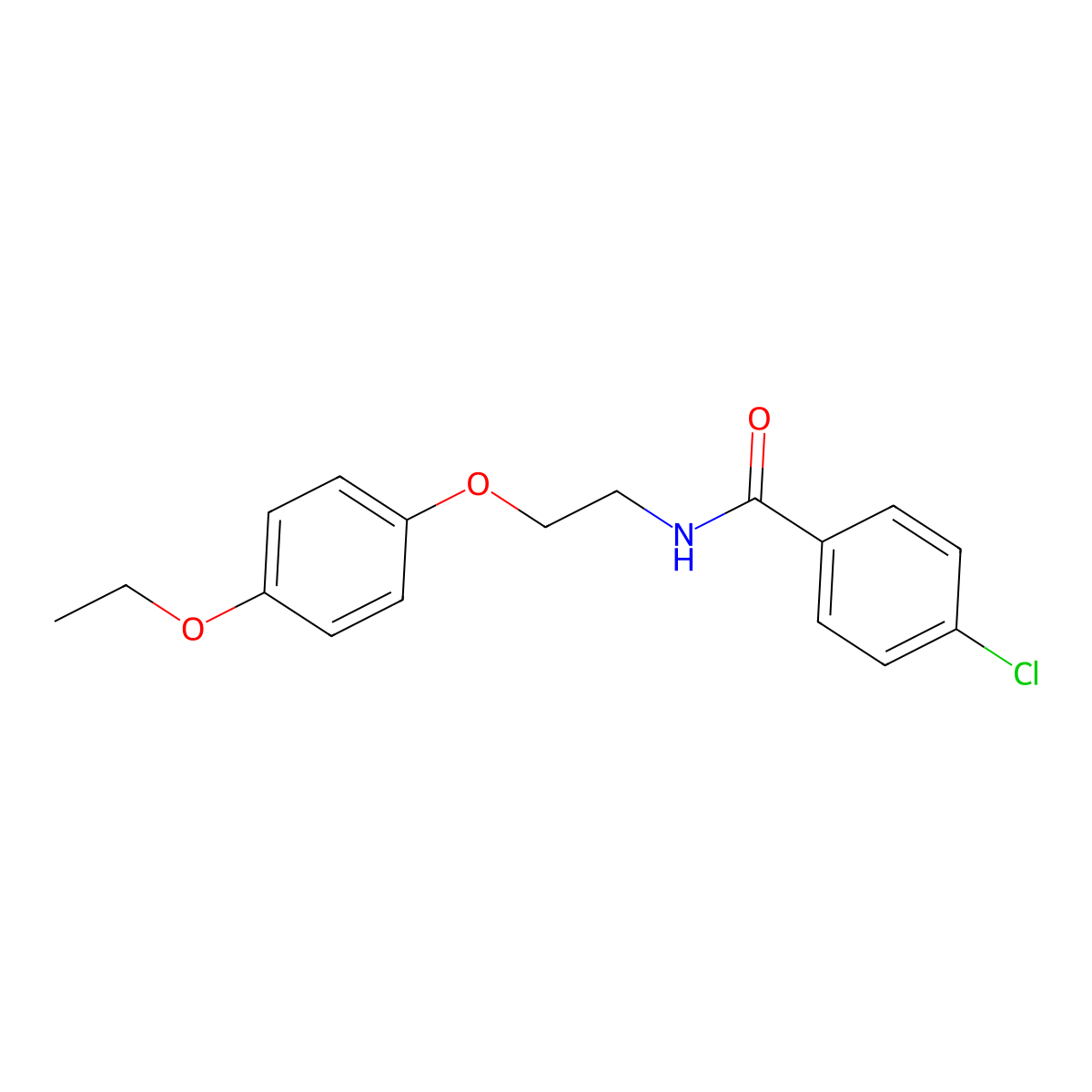 4-chloro-N-[2-(4-ethoxyphenoxy)ethyl]benzamide molecular structure, CAS 1105212-25-6