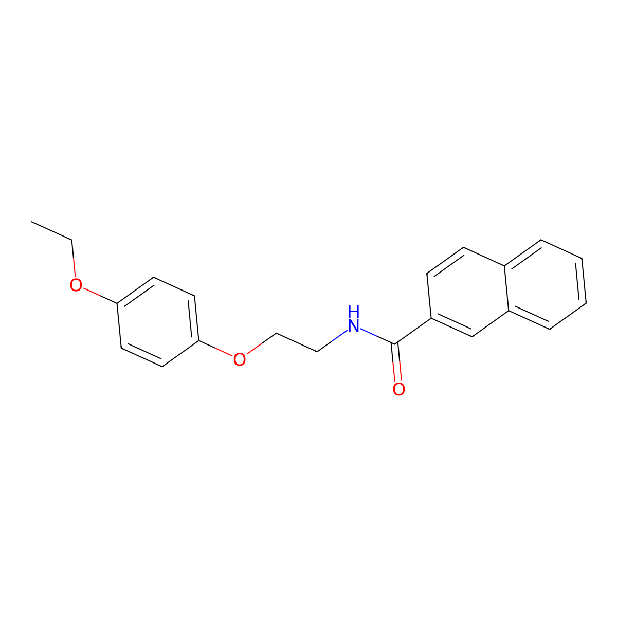 N-[2-(4-ethoxyphenoxy)ethyl]naphthalene-2-carboxamide molecular structure, CAS 1105212-38-1