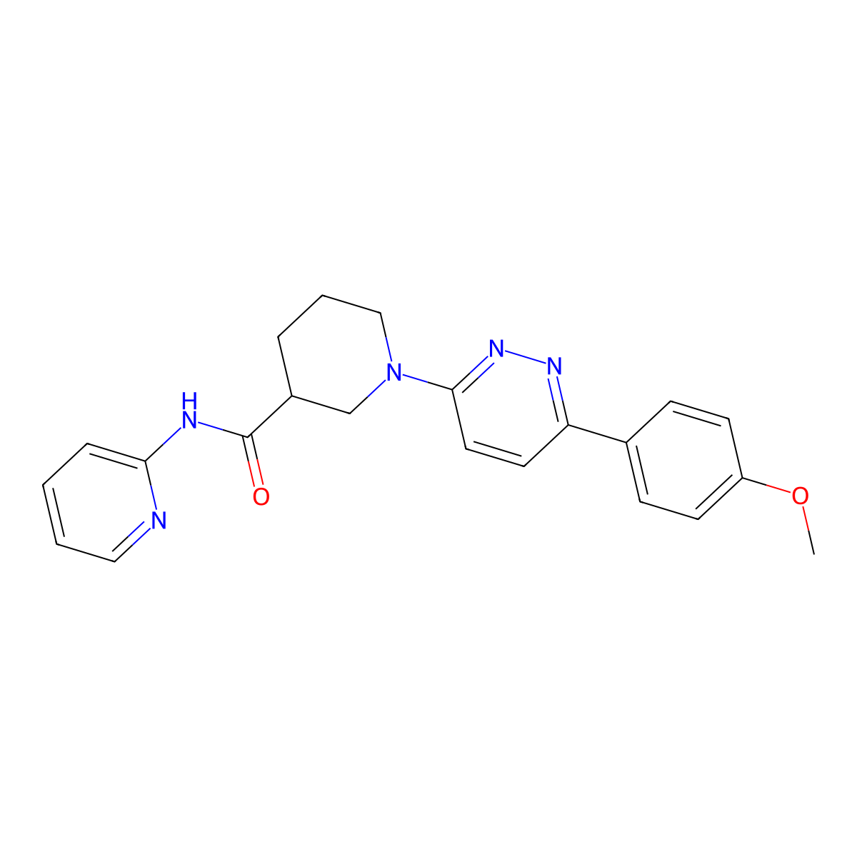1-[6-(4-methoxyphenyl)pyridazin-3-yl]-N-(pyridin-2-yl)piperidine-3-carboxamide molecular structure, CAS 1105213-24-8