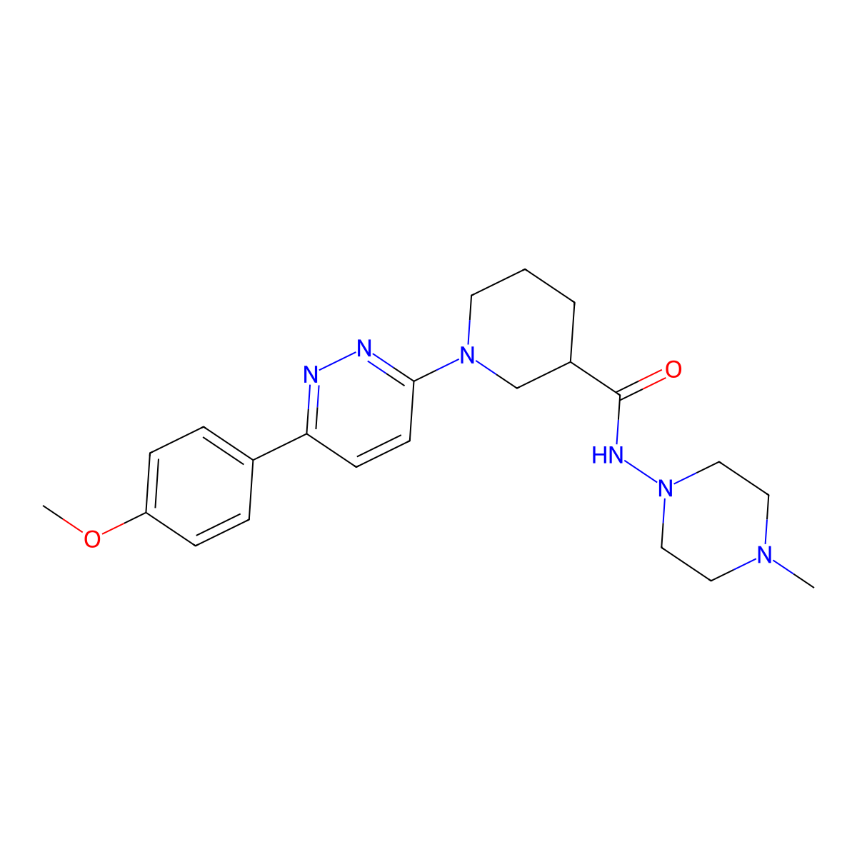 1-[6-(4-Methoxyphenyl)pyridazin-3-yl]-N-(4-methylpiperazin-1-yl)piperidine-3-carboxamide molecular structure, CAS 1105213-42-0