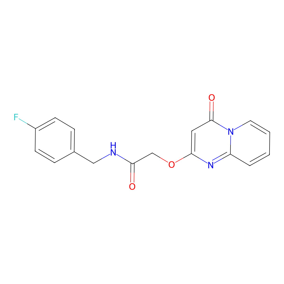 N-(4-fluorobenzyl)-2-((4-oxo-4H-pyrido[1,2-a]pyrimidin-2-yl)oxy)acetamide molecular structure, CAS 1105213-62-4