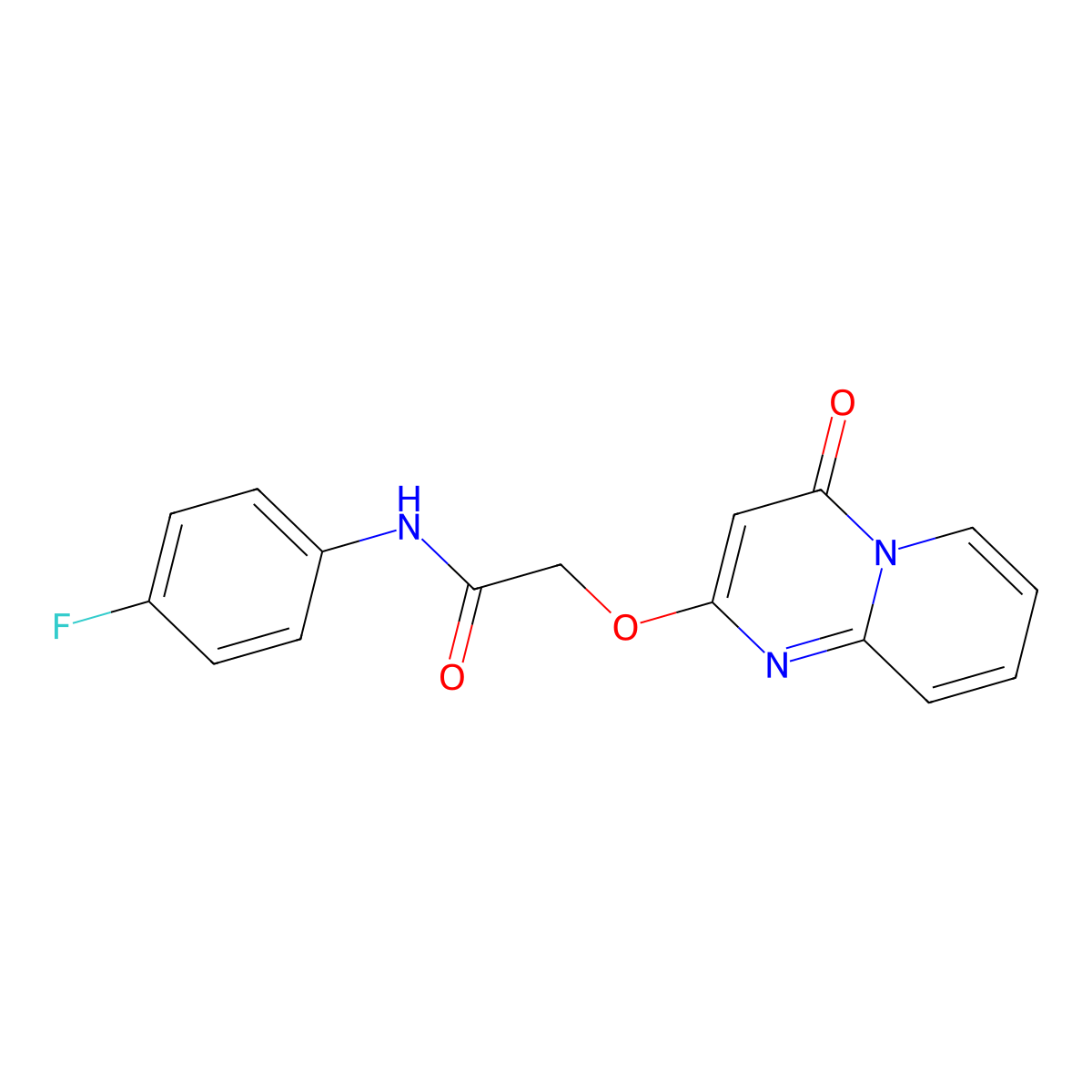 N-(4-fluorophenyl)-2-({4-oxo-4H-pyrido[1,2-a]pyrimidin-2-yl}oxy)acetamide molecular structure, CAS 1105213-73-7