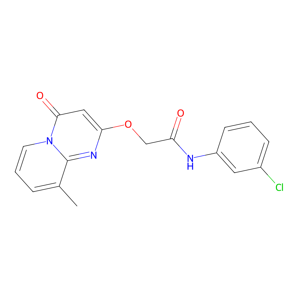 N-(3-chlorophenyl)-2-({9-methyl-4-oxo-4H-pyrido[1,2-a]pyrimidin-2-yl}oxy)acetamide molecular structure, CAS 1105214-21-8