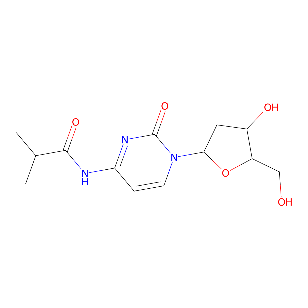 Ibu-deoxycytidine molecular structure, CAS 110522-75-3