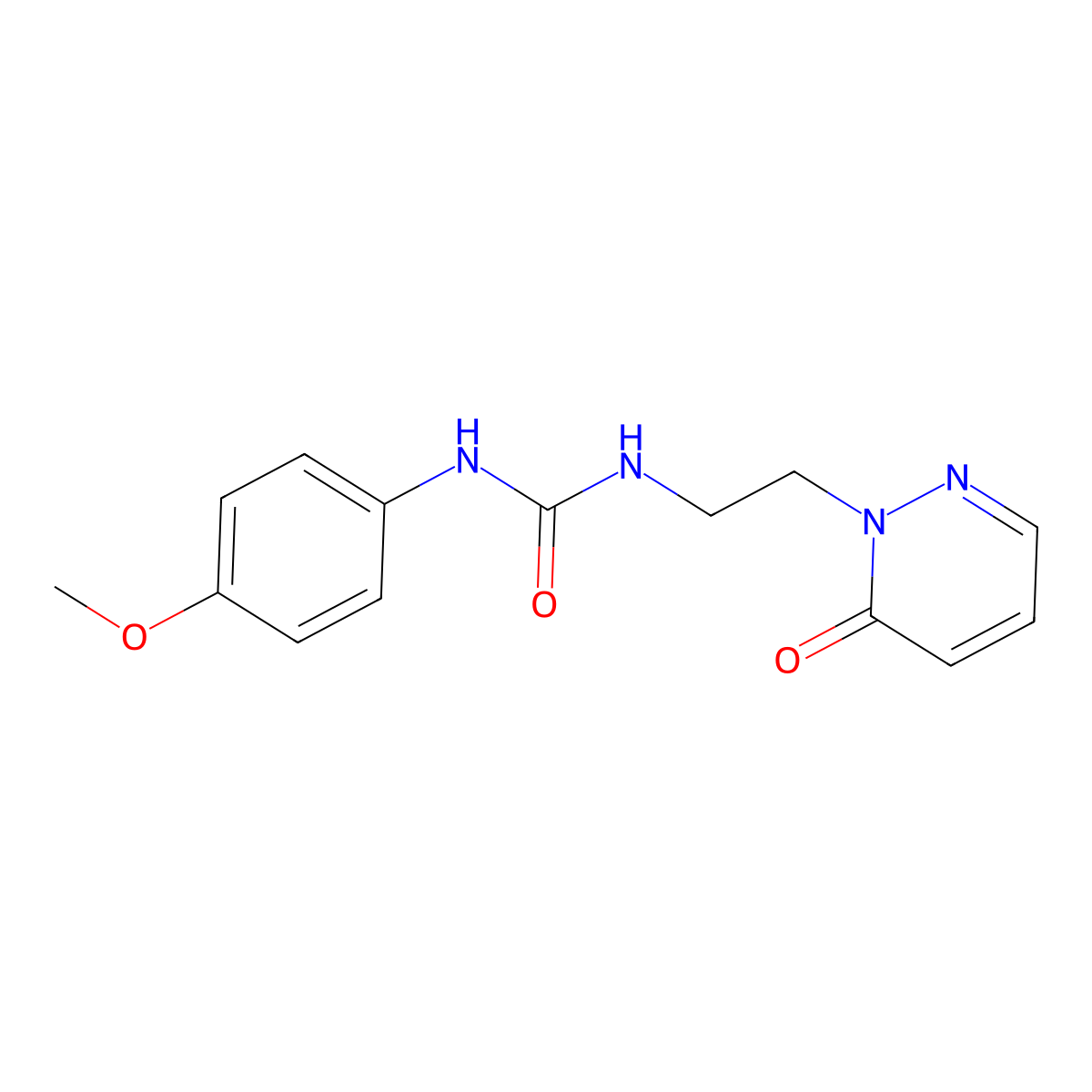 1-(4-methoxyphenyl)-3-(2-(6-oxopyridazin-1(6H)-yl)ethyl)urea molecular structure, CAS 1105222-04-5
