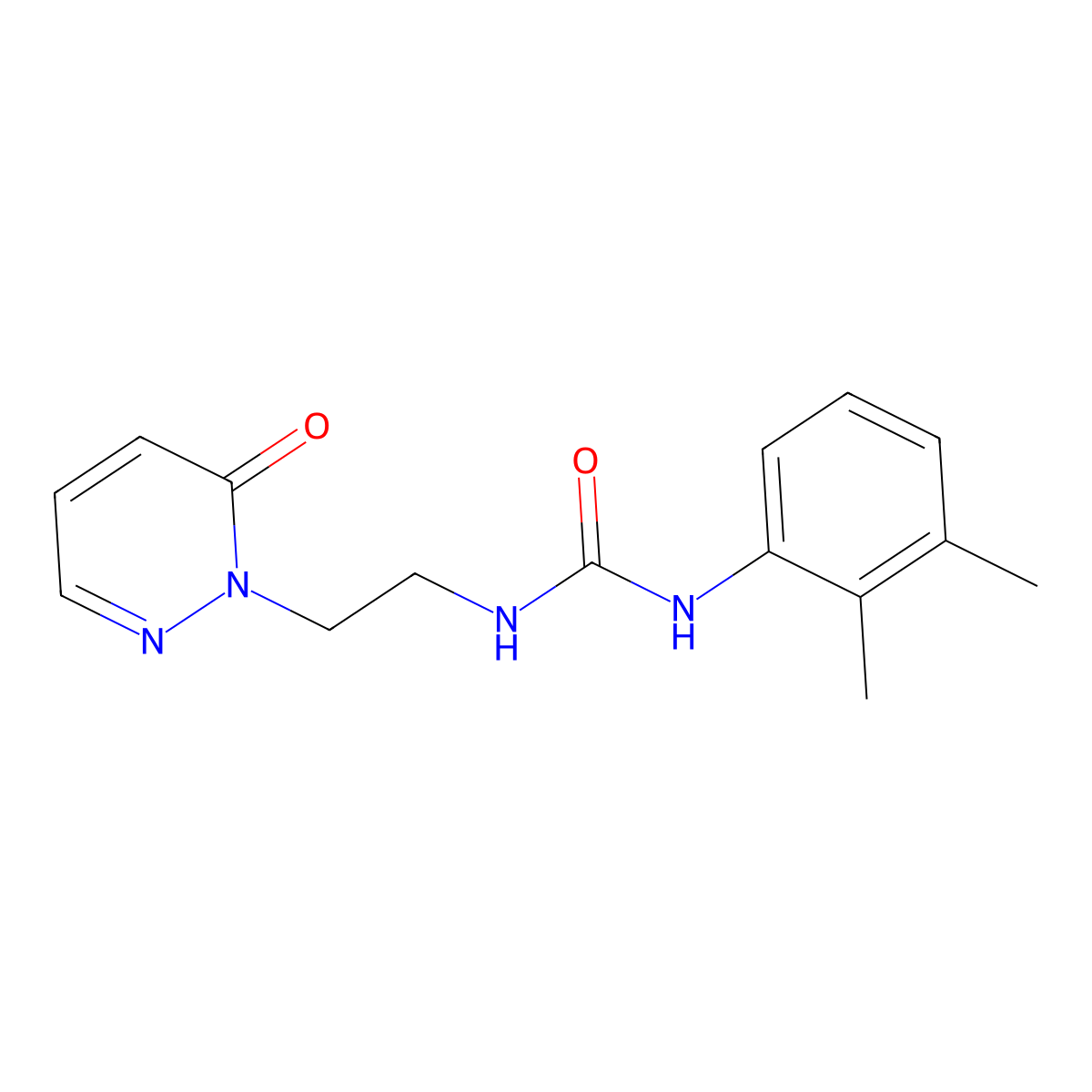 1-(2,3-dimethylphenyl)-3-(2-(6-oxopyridazin-1(6H)-yl)ethyl)urea molecular structure, CAS 1105222-22-7