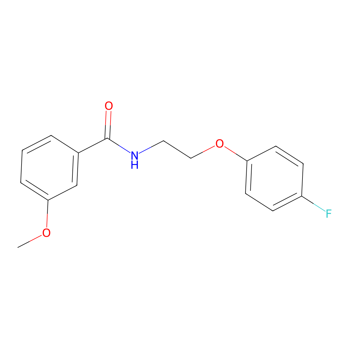 N-[2-(4-fluorophenoxy)ethyl]-3-methoxybenzamide molecular structure, CAS 1105227-83-5