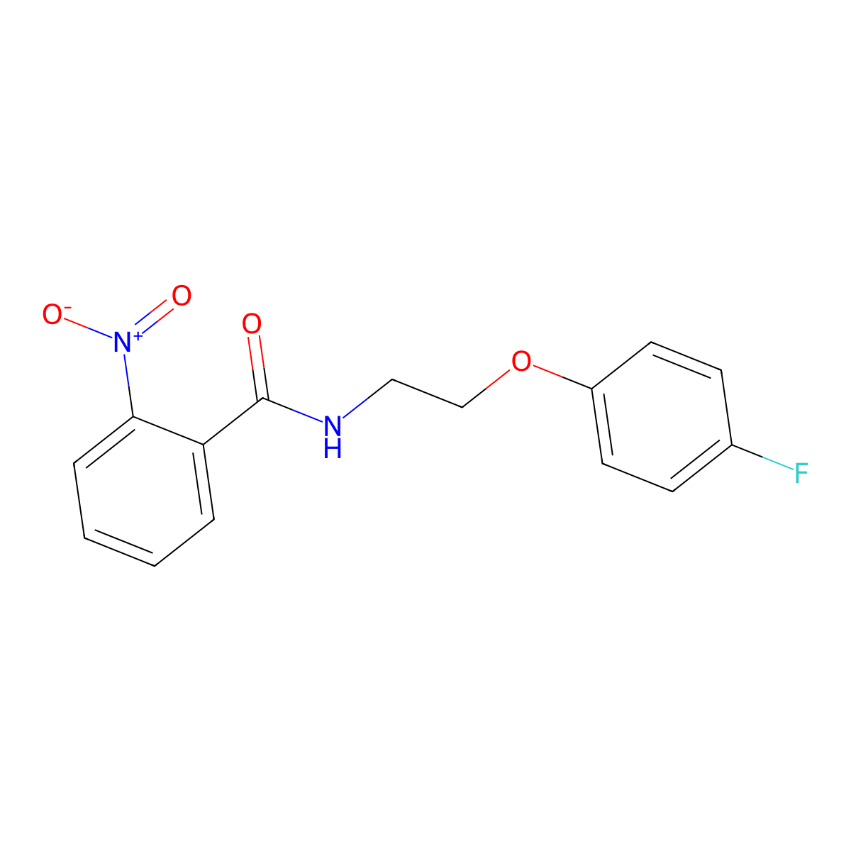 N-(2-(4-fluorophenoxy)ethyl)-2-nitrobenzamide molecular structure, CAS 1105227-91-5