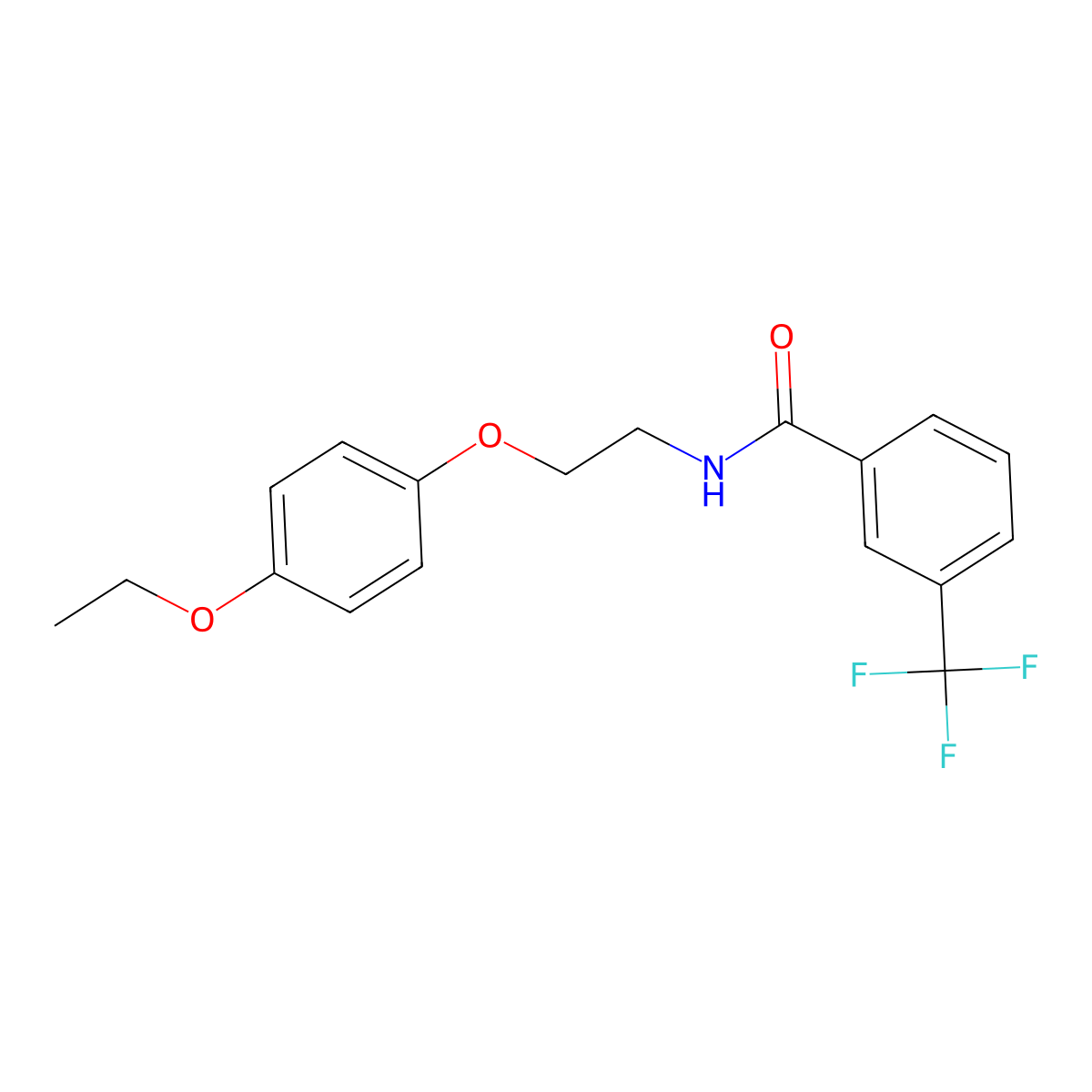 N-[2-(4-ethoxyphenoxy)ethyl]-3-(trifluoromethyl)benzamide molecular structure, CAS 1105230-46-3