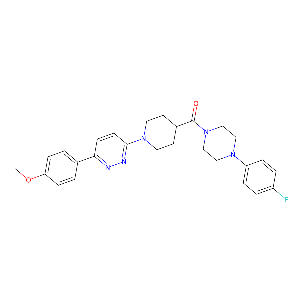(4-(4-Fluorophenyl)piperazin-1-yl)(1-(6-(4-methoxyphenyl)pyridazin-3-yl)piperidin-4-yl)methanone molecular structure, CAS 1105231-07-9