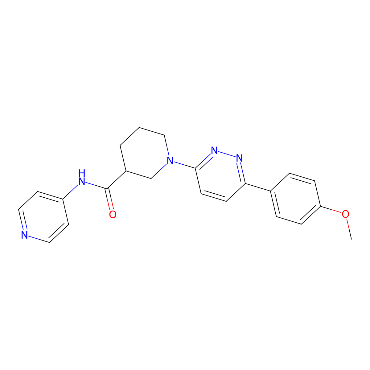 1-[6-(4-methoxyphenyl)pyridazin-3-yl]-N-(pyridin-4-yl)piperidine-3-carboxamide molecular structure, CAS 1105231-72-8