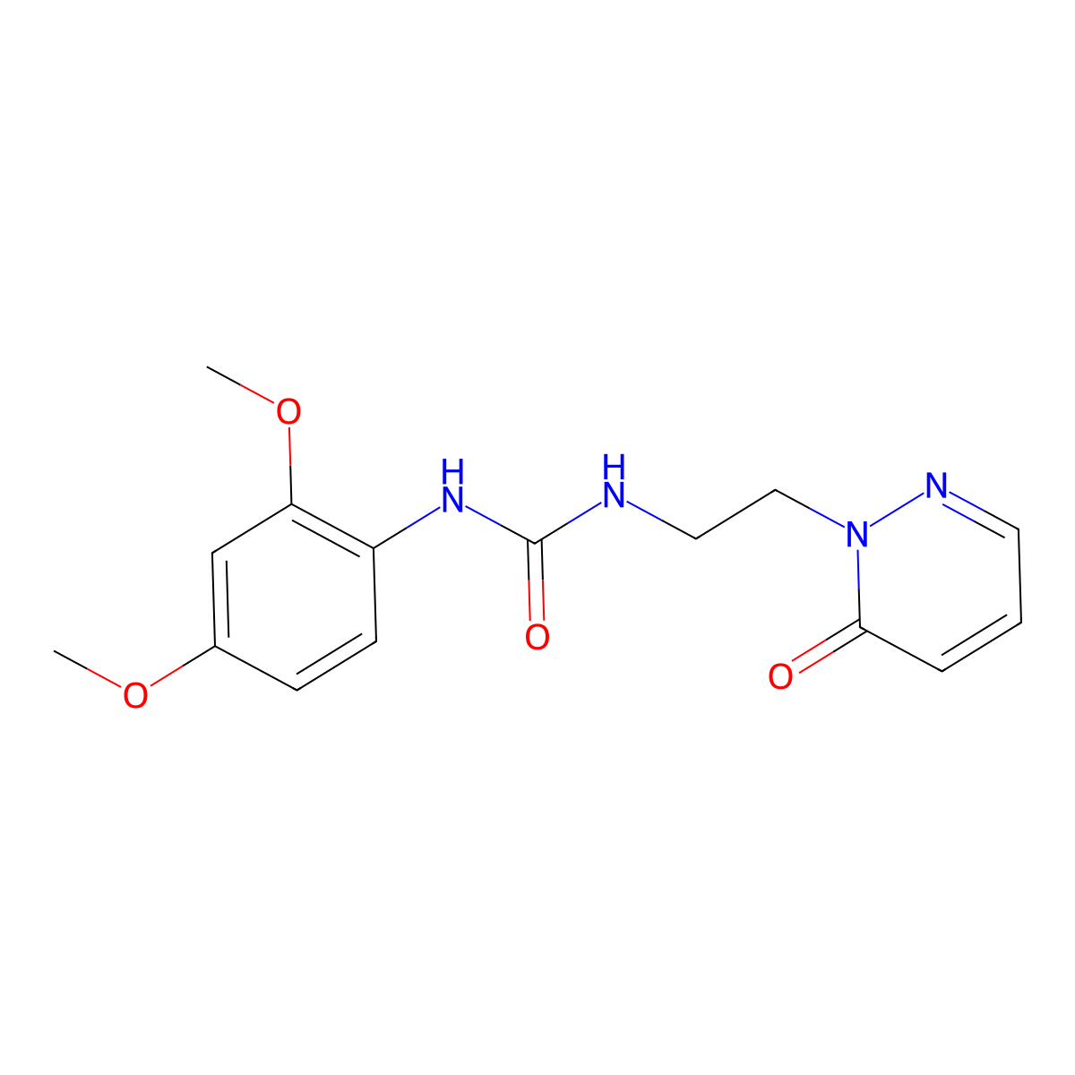 1-(2,4-dimethoxyphenyl)-3-(2-(6-oxopyridazin-1(6H)-yl)ethyl)urea molecular structure, CAS 1105232-19-6