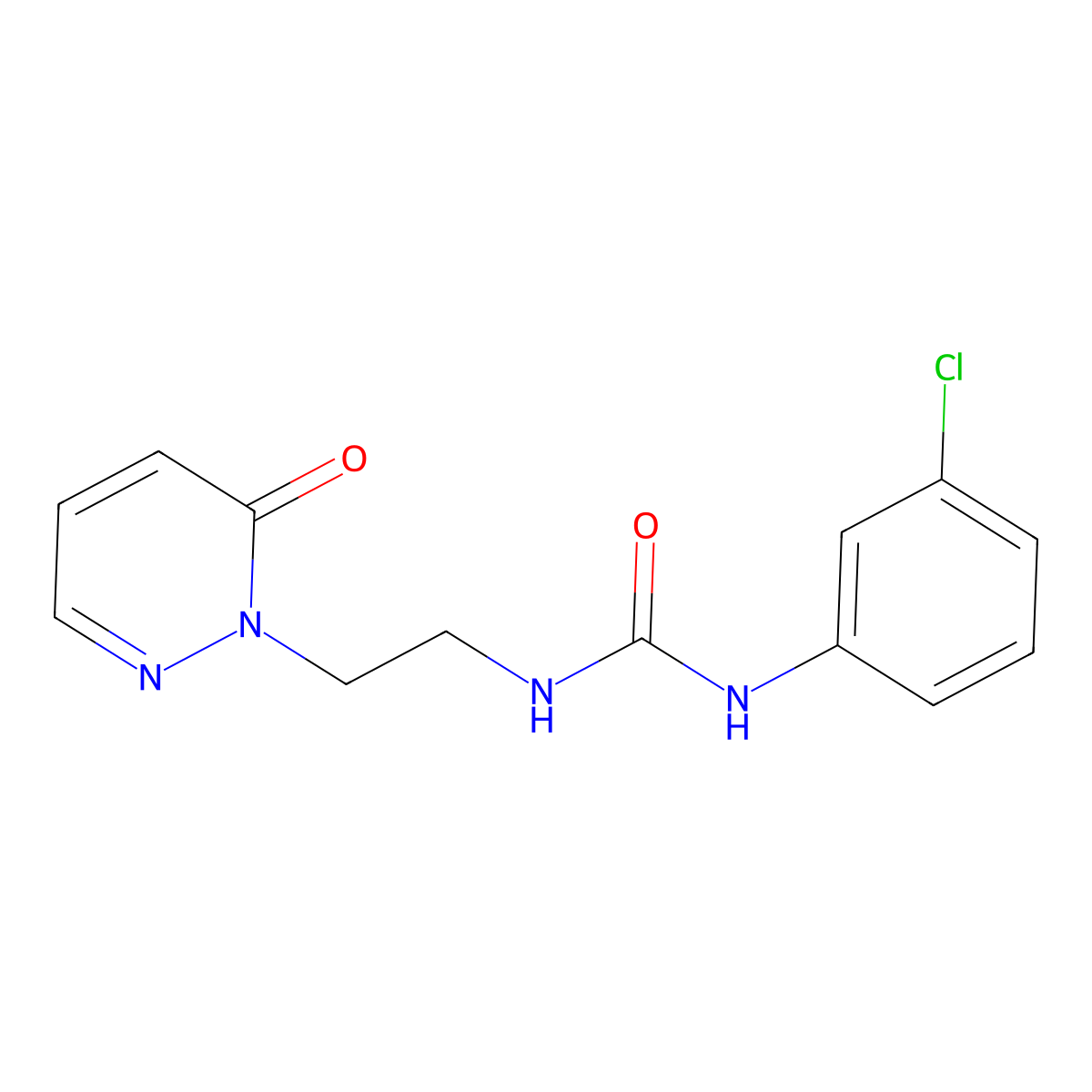 1-(3-chlorophenyl)-3-(2-(6-oxopyridazin-1(6H)-yl)ethyl)urea molecular structure, CAS 1105232-25-4