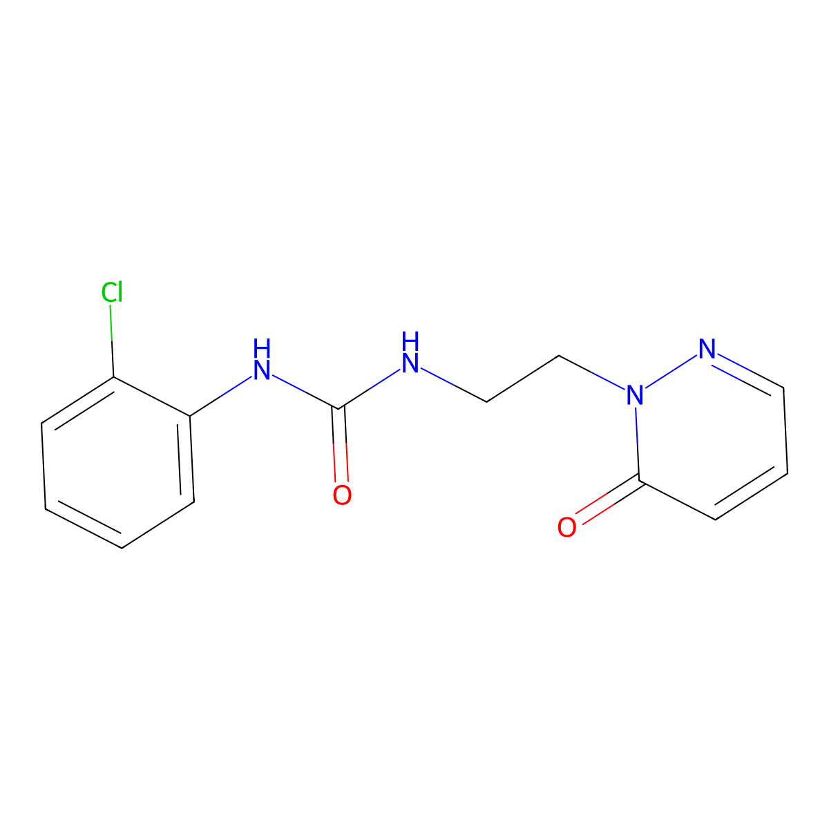 1-(2-chlorophenyl)-3-(2-(6-oxopyridazin-1(6H)-yl)ethyl)urea molecular structure, CAS 1105232-31-2