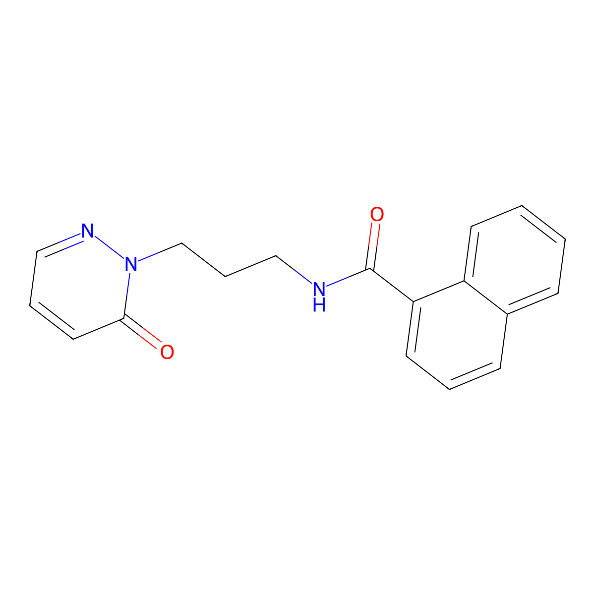 N-(3-(6-oxopyridazin-1(6H)-yl)propyl)-1-naphthamide molecular structure, CAS 1105233-59-7