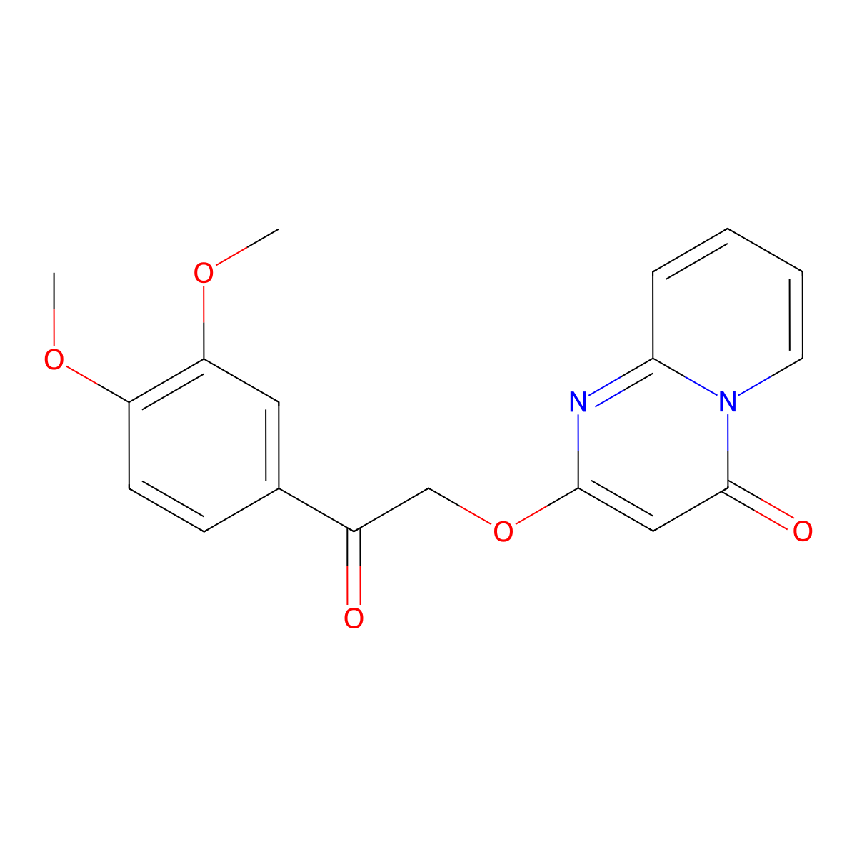 2-(2-(3,4-dimethoxyphenyl)-2-oxoethoxy)-4H-pyrido[1,2-a]pyrimidin-4-one molecular structure, CAS 1105250-47-2