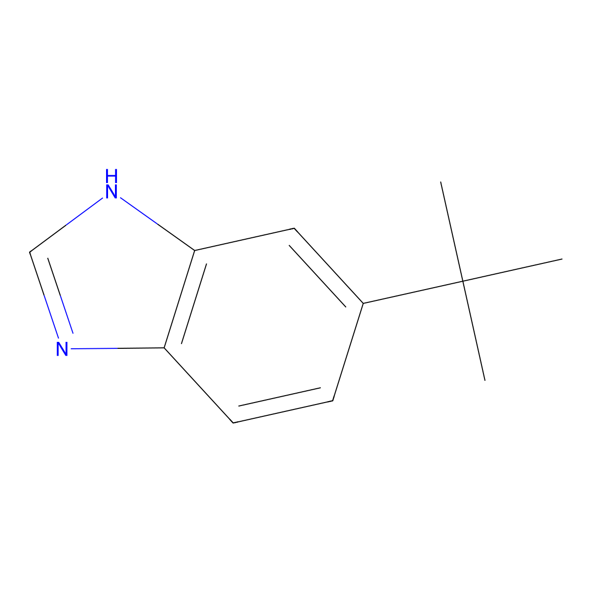 5-(tert-Butyl)-1H-benzo[d]imidazole molecular structure, CAS 110534-15-1