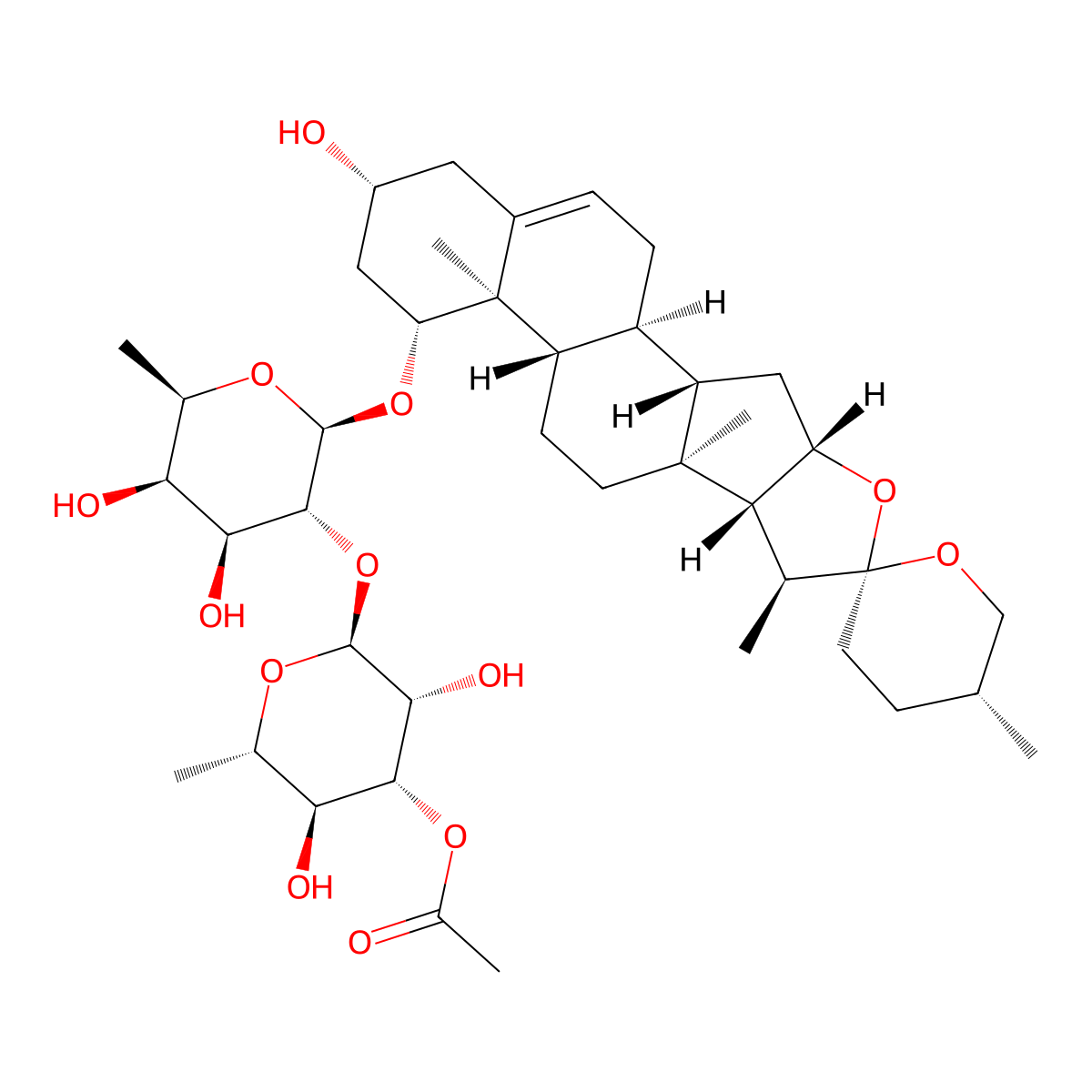 Ophiopogonin A molecular structure, CAS 11054-24-3