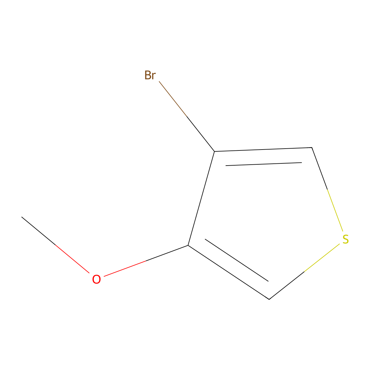 3-Bromo-4-methoxythiophene molecular structure, CAS 110545-69-2
