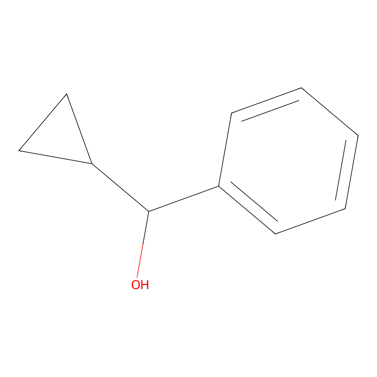 (R)-cyclopropyl(phenyl)methanol molecular structure, CAS 110548-55-5
