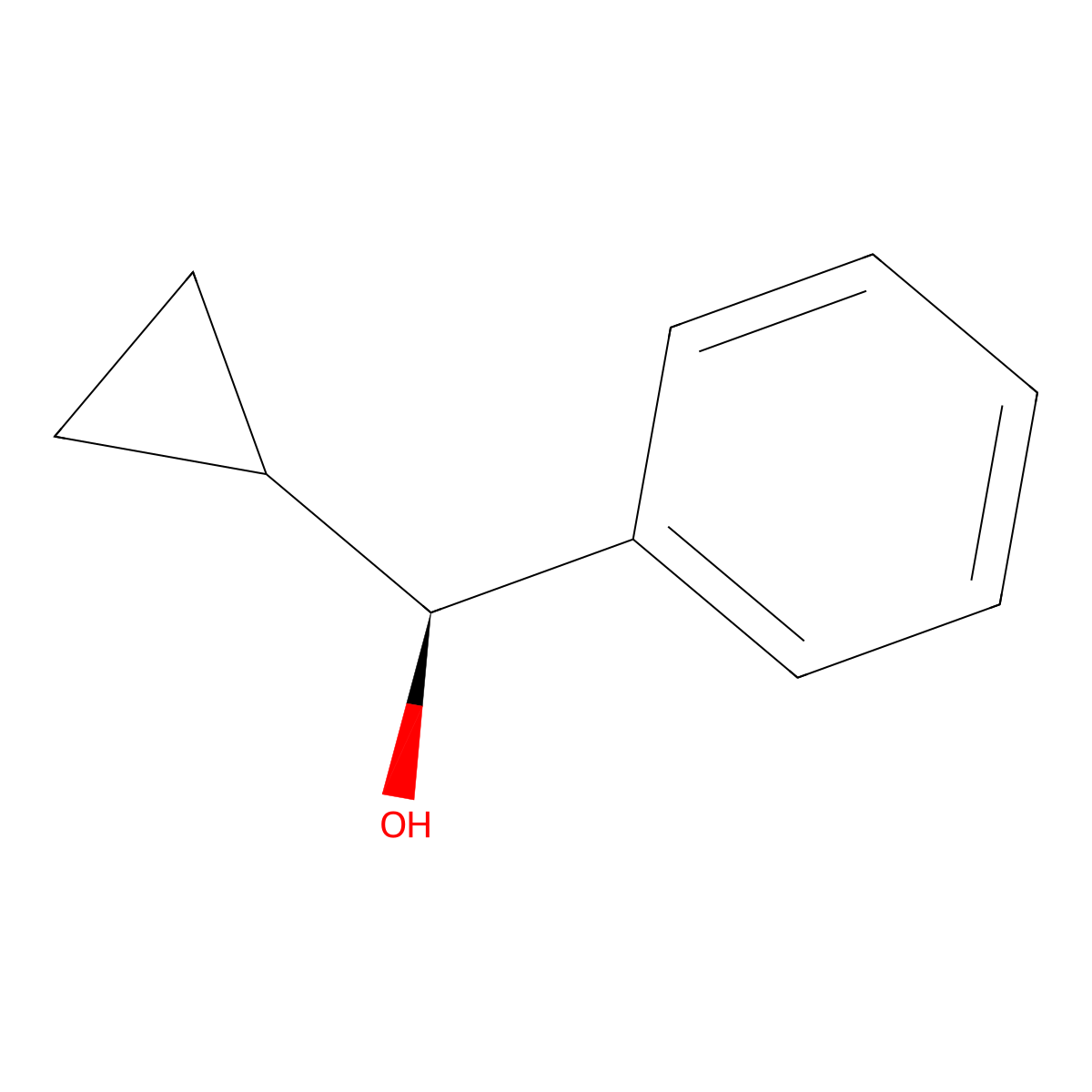 (S)-cyclopropyl(phenyl)methanol molecular structure, CAS 110548-56-6