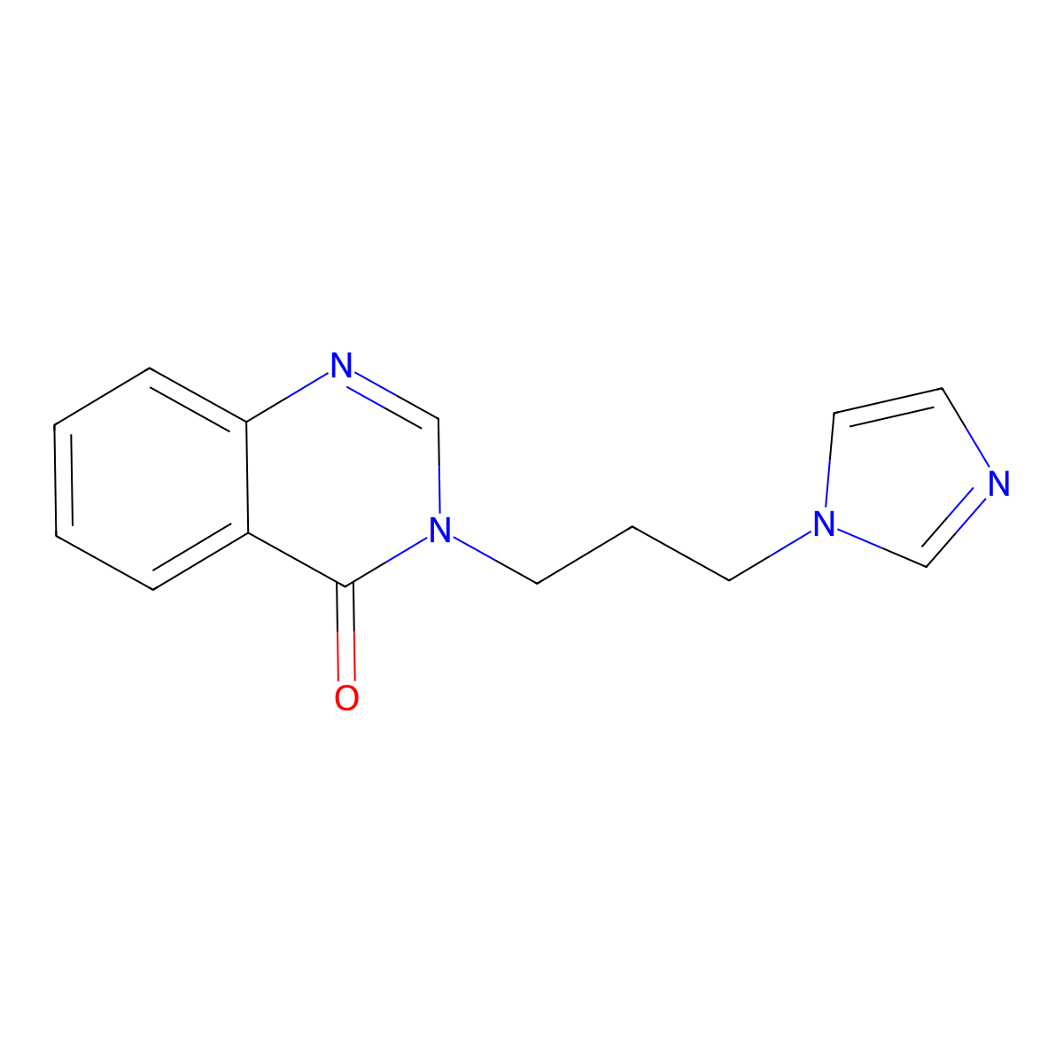 3-(3-(1H-imidazol-1-yl)propyl)quinazolin-4(3H)-one molecular structure, CAS 110552-32-4