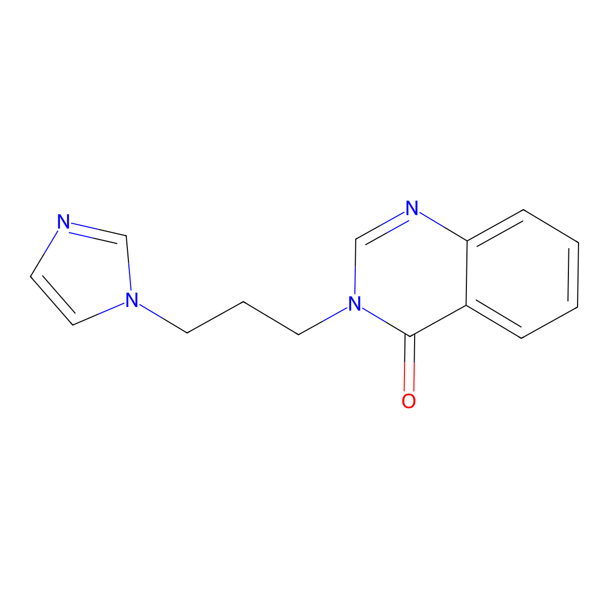 3-(3-(1H-imidazol-1-yl)propyl)quinazolin-4(3H)-one molecular structure, CAS 110552-32-4