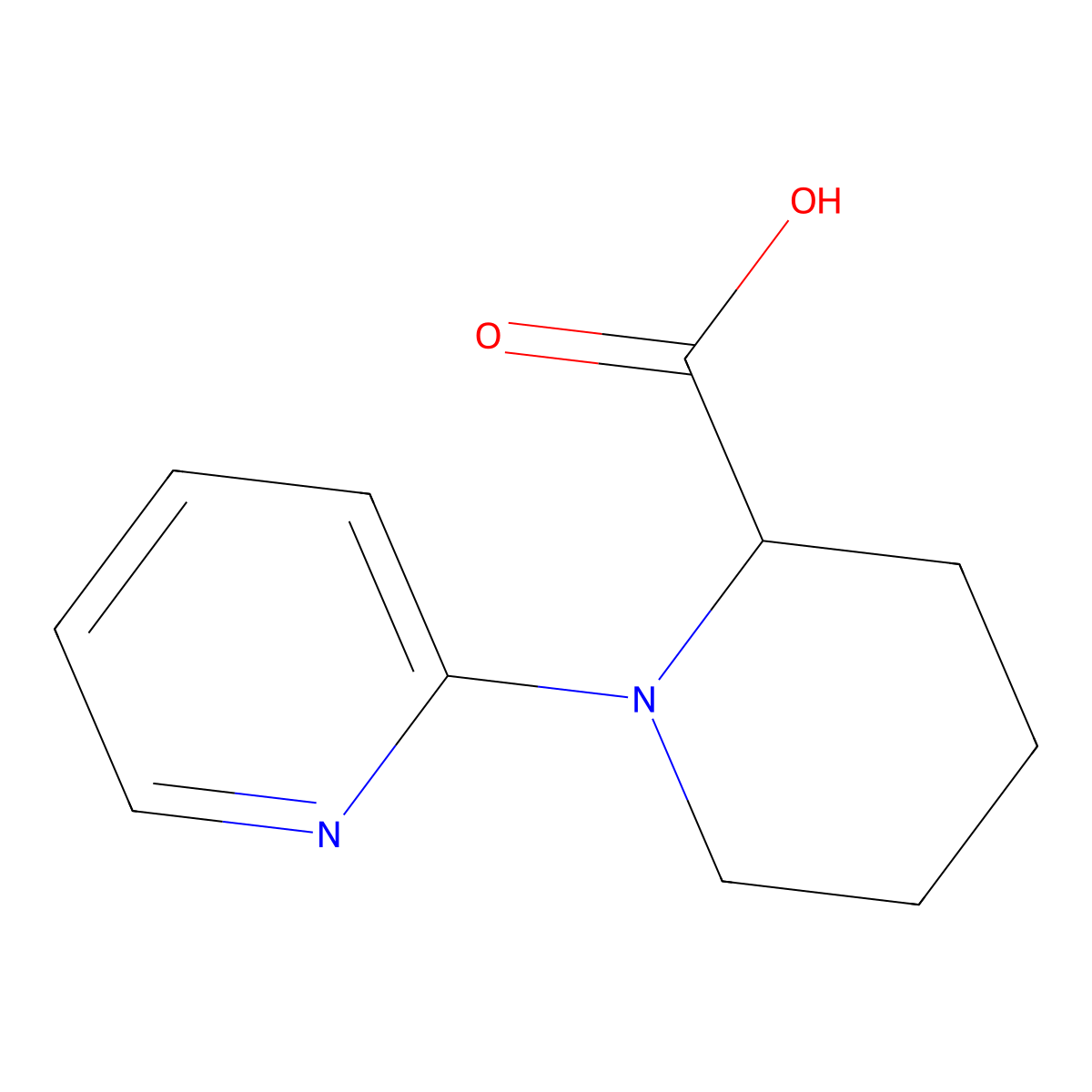 1-(Pyridin-2-yl)piperidine-2-carboxylic acid molecular structure, CAS 1105521-60-5