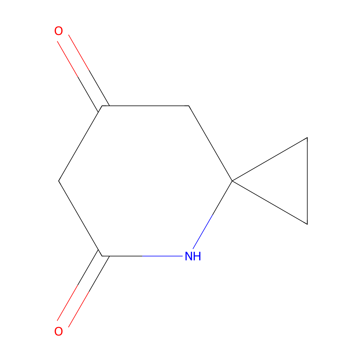 4-Azaspiro[2.5]octane-5,7-dione molecular structure, CAS 1105663-34-0