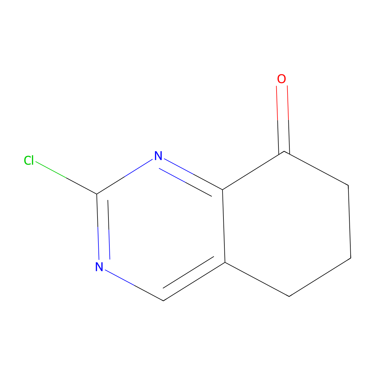 2-Chloro-5,6,7,8-tetrahydroquinazolin-8-one molecular structure, CAS 1105664-58-1