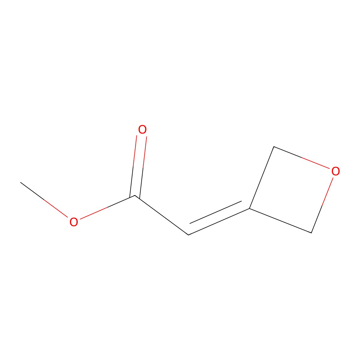 Methyl (oxetan-3-ylidene)acetate molecular structure, CAS 1105665-34-6