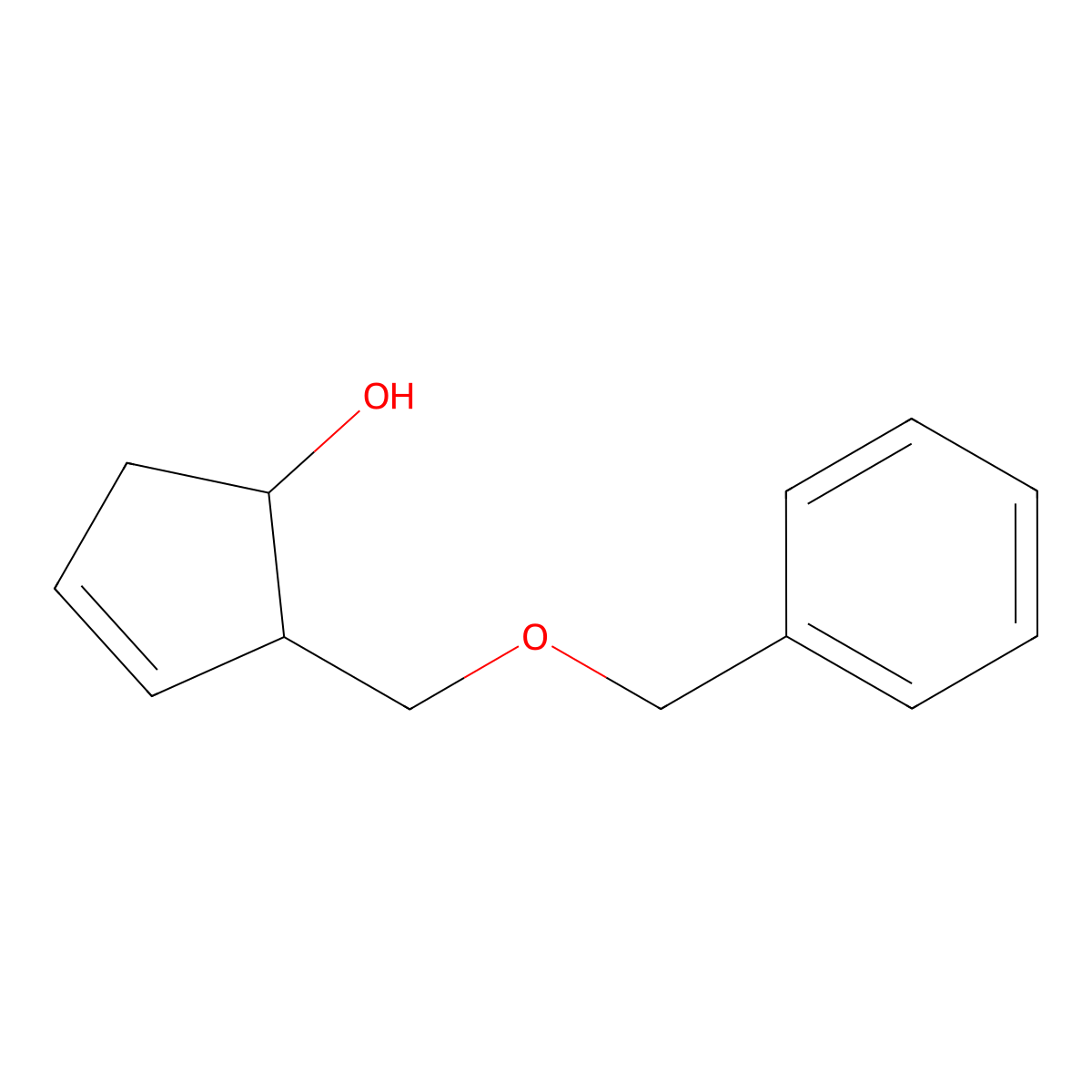 (1S,2R)-2-(Benzyloxymethyl)-1-hydroxy-3-cyclopentene molecular structure, CAS 110567-21-0