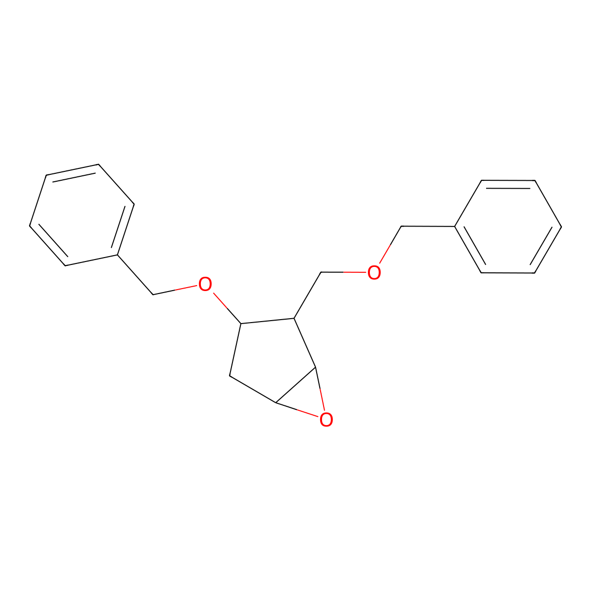 (1S,2R,3S,5R)-3-(Phenylmethoxy)-2-((phenylmethoxy)methyl)-6-oxabicyclo(3.1.0)hexane molecular structure, CAS 110567-22-1