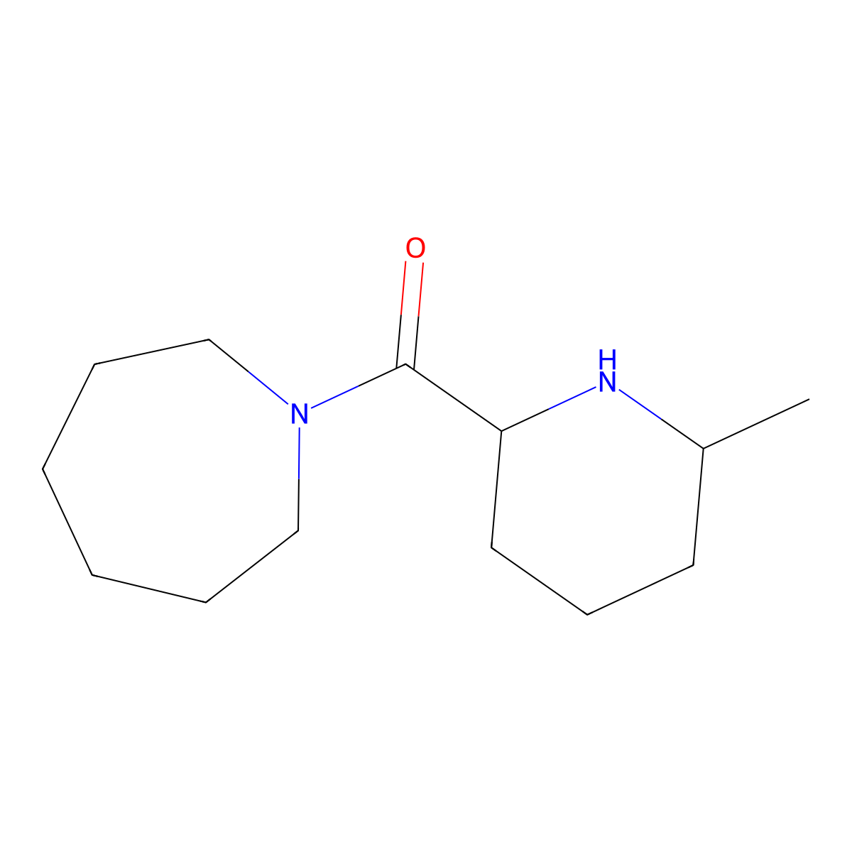 Azepan-1-yl(6-methylpiperidin-2-yl)methanone molecular structure, CAS 1105671-87-1